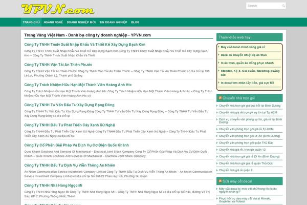 ypvn.com site used Yptheme