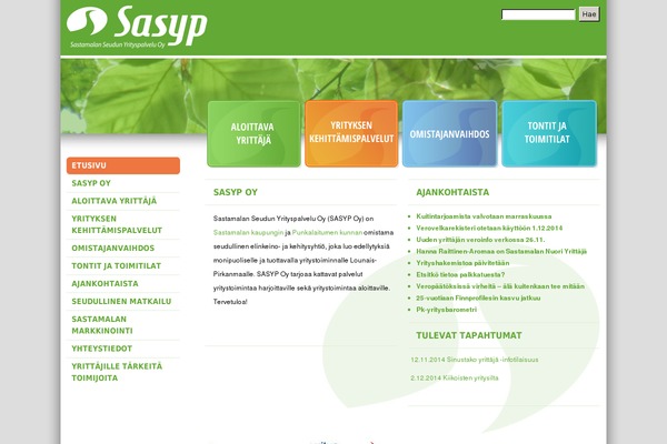 yrityssastamala.fi site used Sasyp