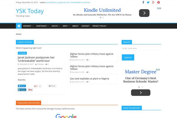 WordPress website example screenshot