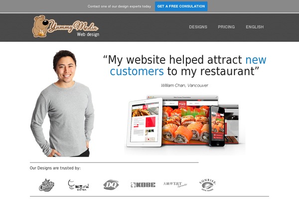 yummymedia.ca site used Yummymedia