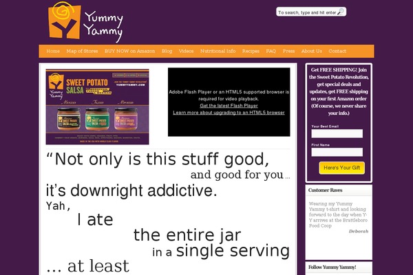 yummyyammy.com site used Backmybook