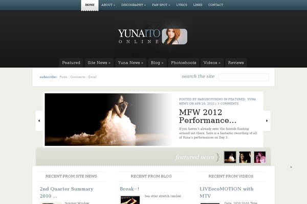 yuna-ito.net site used eNews