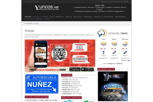 Yuncos theme websites examples