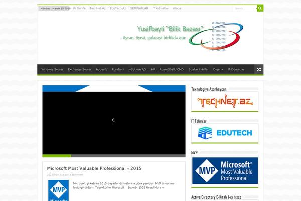 yusifbeyli.com site used Technet