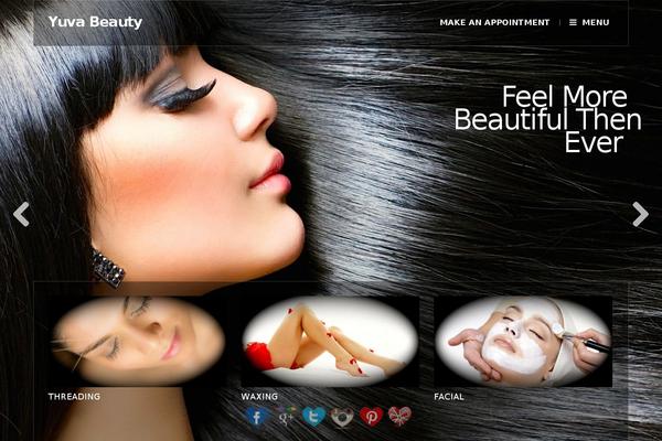 yuvabeautysalon.com site used Wp_beaute5-v1.1