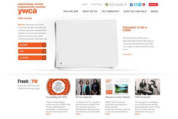 ywcaclarkcounty.com site used Ywca