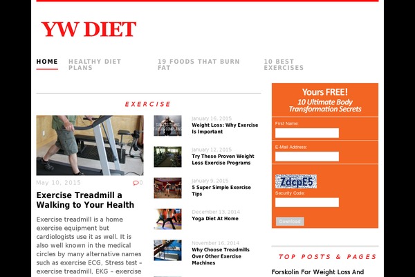 ywdiet.com site used Dietexercise