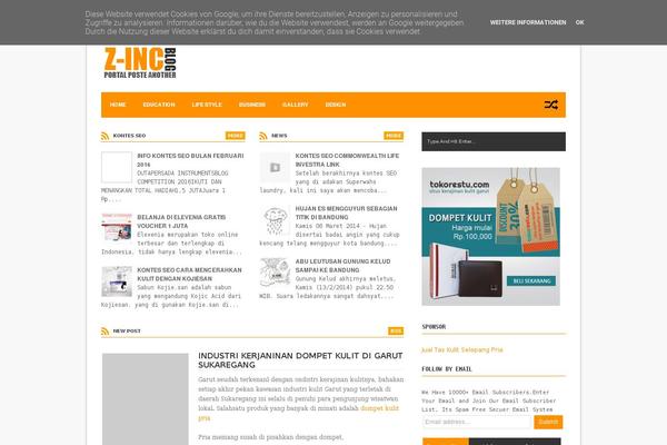 CleanBIZ theme site design template sample