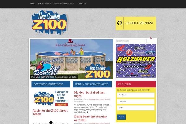 z100fm.com site used Wooz-theme