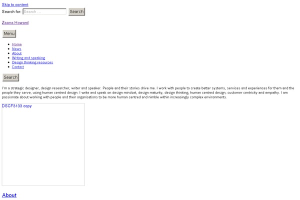 WordPress website example screenshot