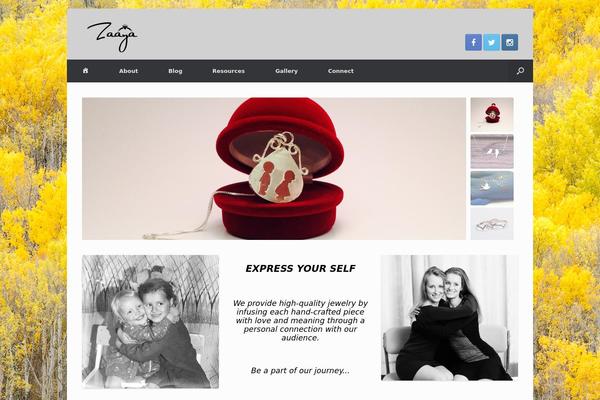 Vantage theme site design template sample