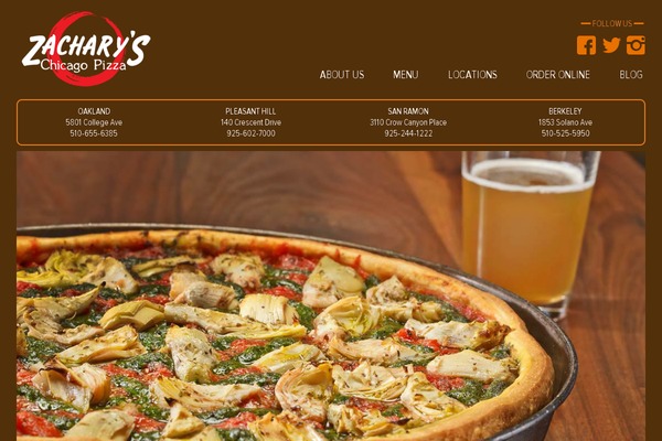 zacharys.com site used Zacharys-pizza