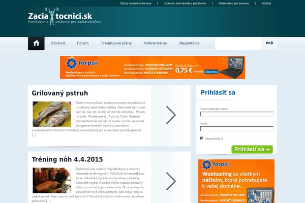 zaciatocnici.sk site used Fitness Lite