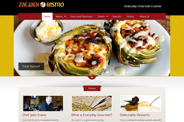 The Restaurant theme site design template sample