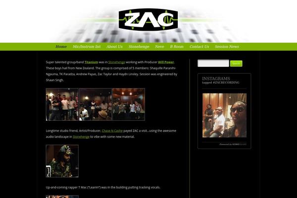 zacrecording.com site used Zac2013