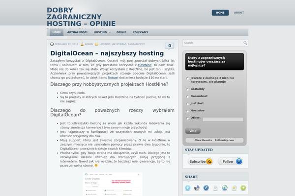 zagranicznyhosting.pl site used Stunning