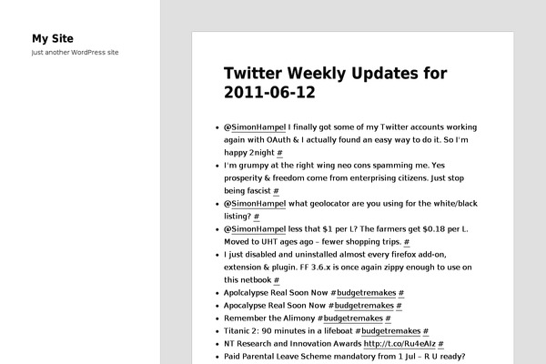 WordPress website example screenshot