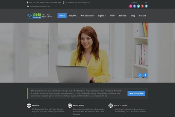 WordPress website example screenshot