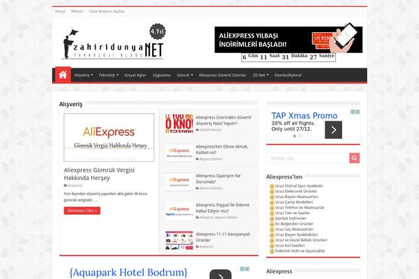 Sahifa theme site design template sample