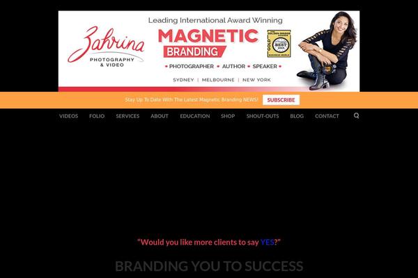 zahrinaphotography.com site used Zehrina