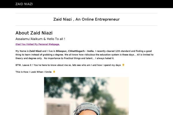WordPress website example screenshot