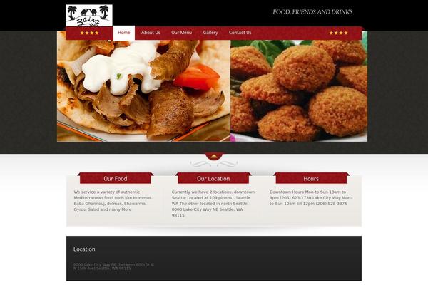 The Restaurant theme site design template sample