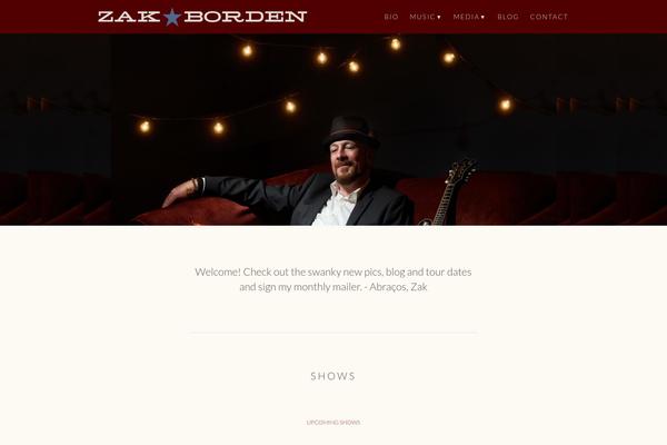 zakborden.com site used Performer