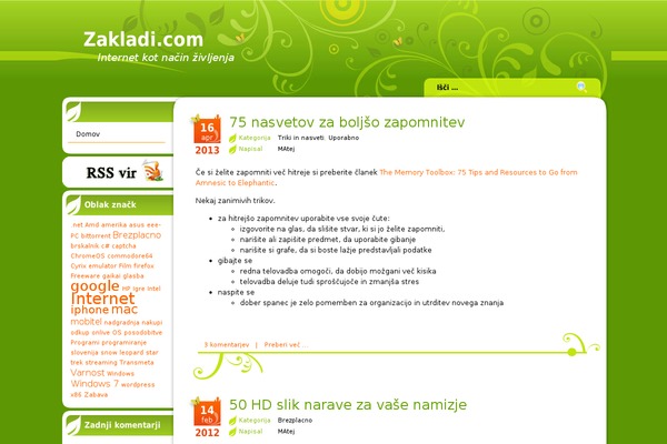 zakladi.com site used Floral-green-10