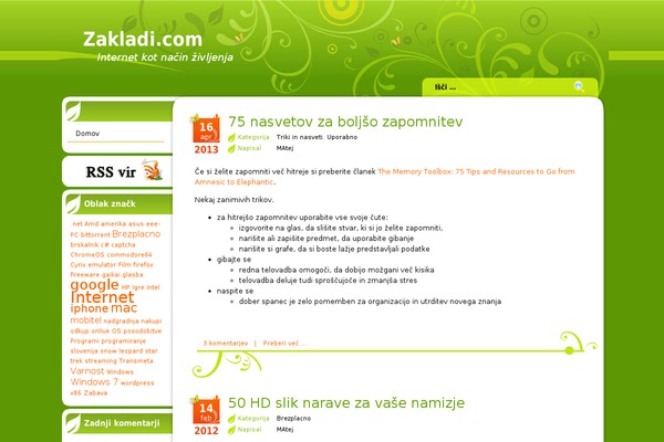 Floral-green-10 theme site design template sample