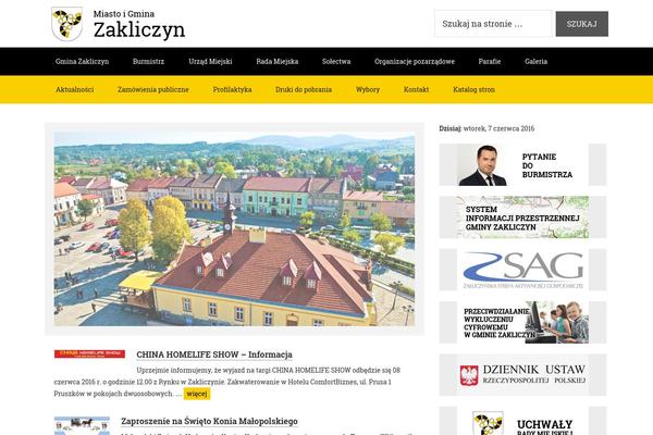 zakliczyn.pl site used Wcagen-pracowniawww