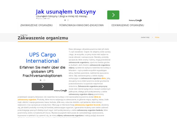 zakwaszonyorganizm.pl site used Krava