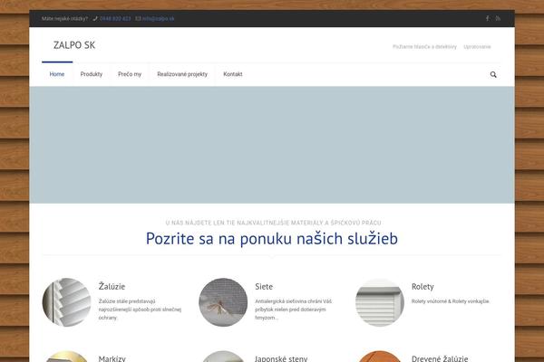 zalpo.sk site used BeTheme