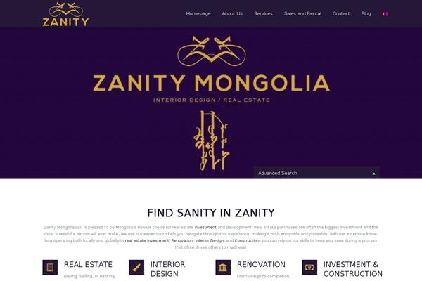 zanityproperty.com site used Zanity_theme