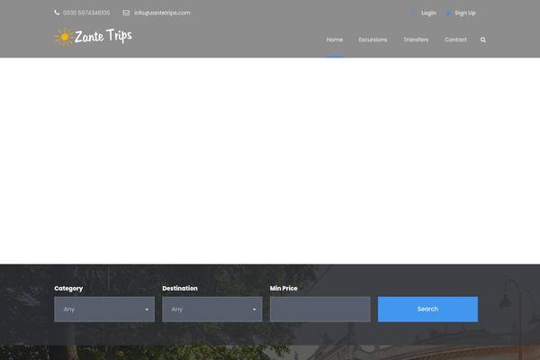 TravelTour theme site design template sample
