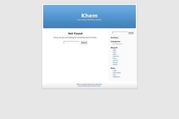 Default theme site design template sample