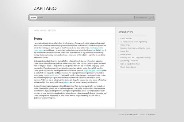 zapitano.com site used TheProfessional
