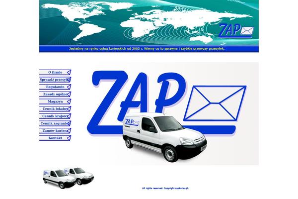 zapkurier.pl site used Zap