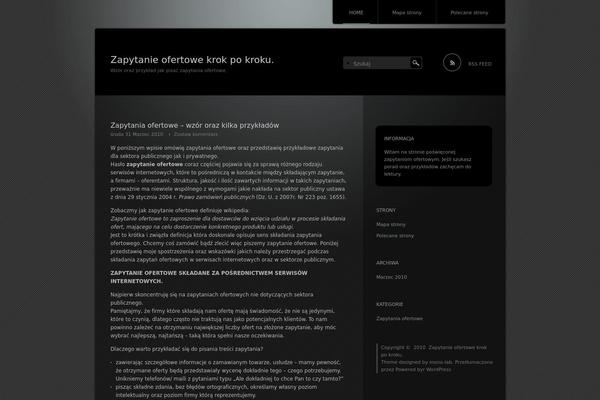 Piano Black theme site design template sample