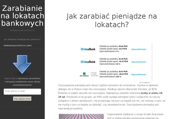 zarabiamynalokatach.pl site used Flat