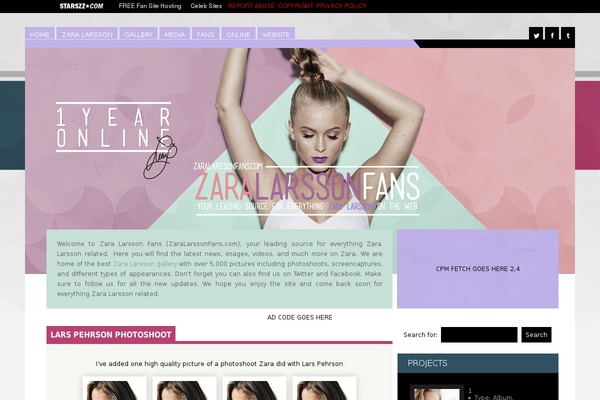 zaralarssonfans.com site used Zara