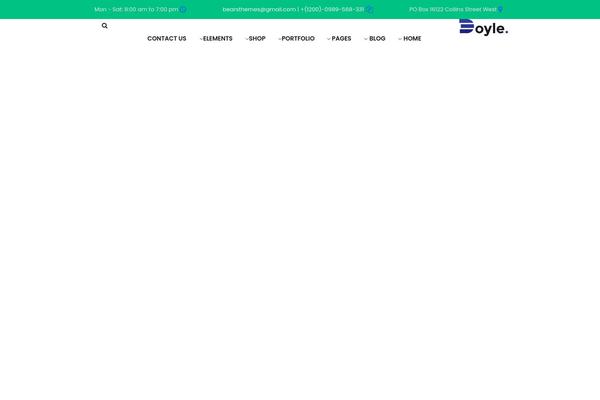 Doyle-child theme site design template sample