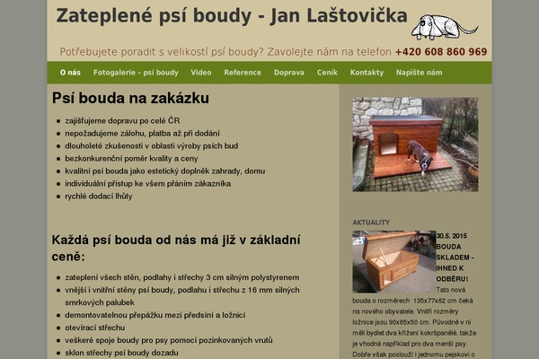 zateplene-boudy.cz site used Hueman Child