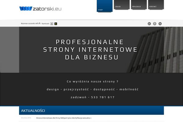 zatorski.eu site used Gonzo