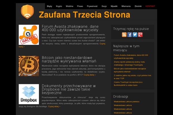 zaufanatrzeciastrona.pl site used Basicodark