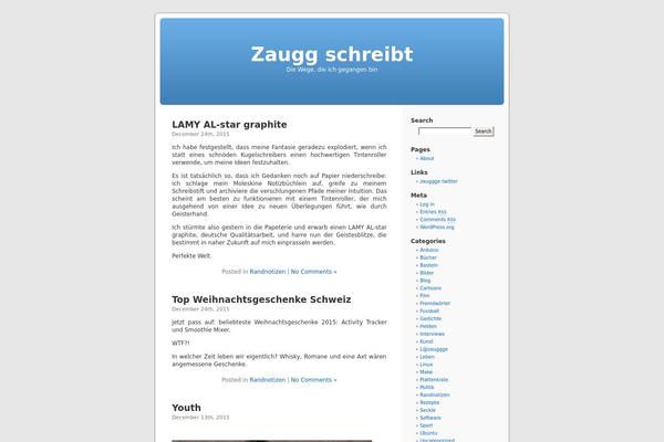 Twenty Fifteen theme site design template sample