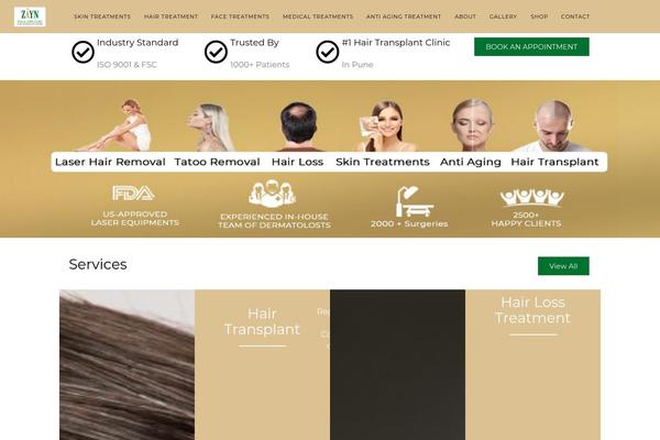zaynskinclinic.com site used Touchup