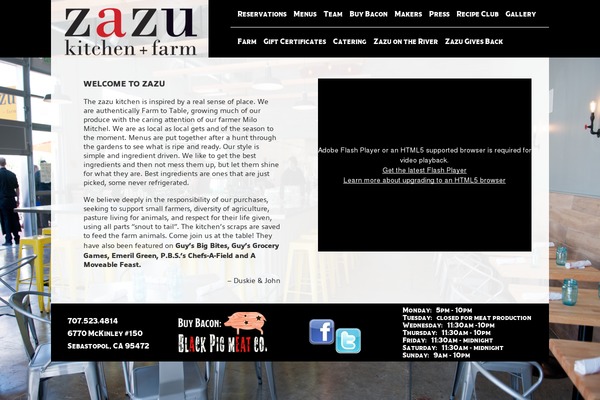 zazukitchen.com site used Zazu