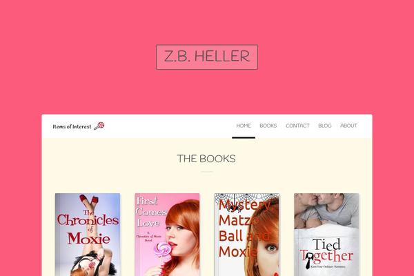 zbhellerbooks.com site used Brown-theme