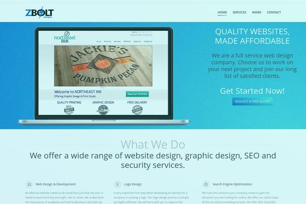 The7 theme site design template sample