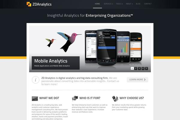 zdanalytics.com site used Zdtheme